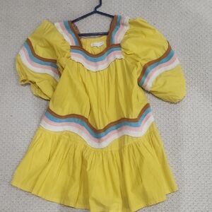 Corey Lynn Calter Yellow Dress with Stripes